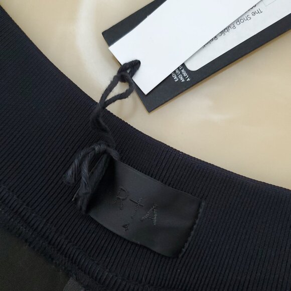 RtA Kenzie Bomber Night Life Lambskin Leather Dress Size 4 NWT - Picture 9 of 16